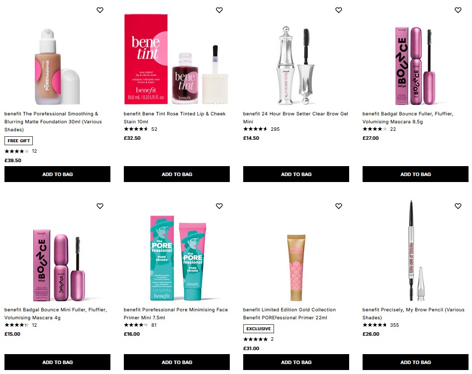 20% off Benefit at Cult Beauty 20% off Benefit at Cult Beauty