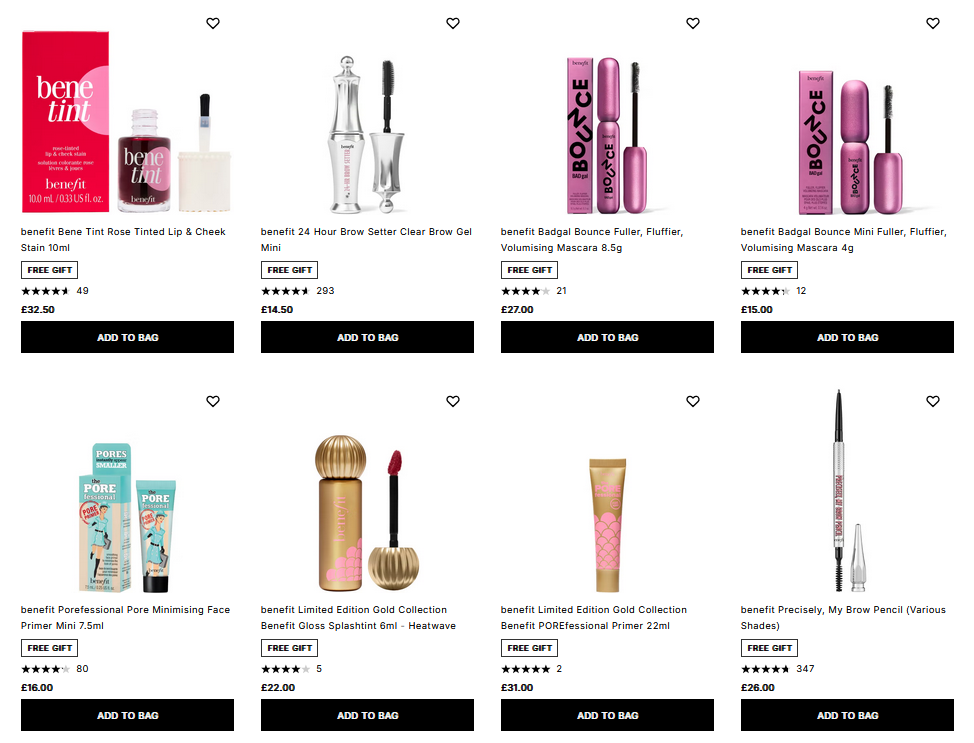 20% off benefit at Cult Beauty 20% off benefit at Cult Beauty