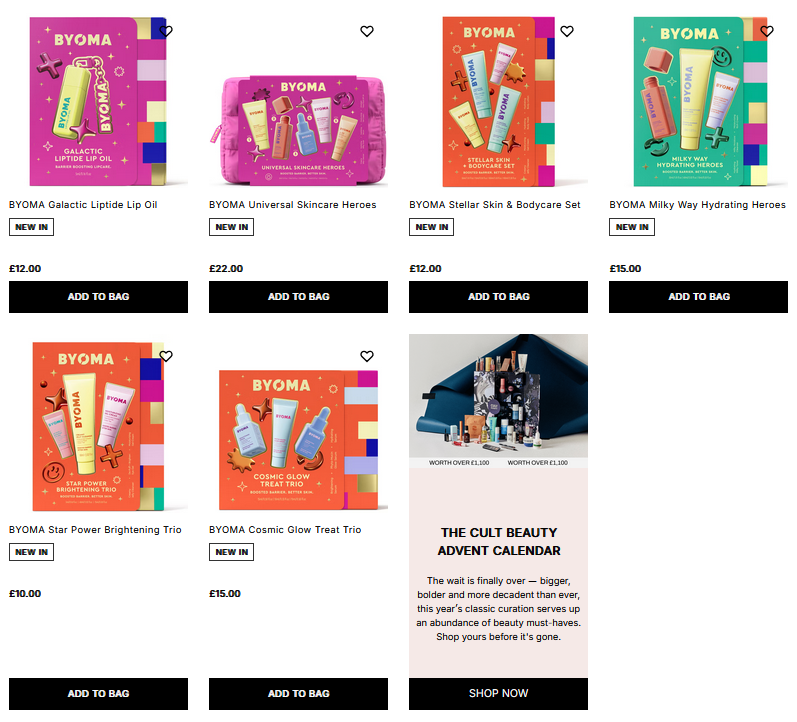 Byoma Holiday 2025 Gift Sets Byoma Holiday 2025 Gift Sets