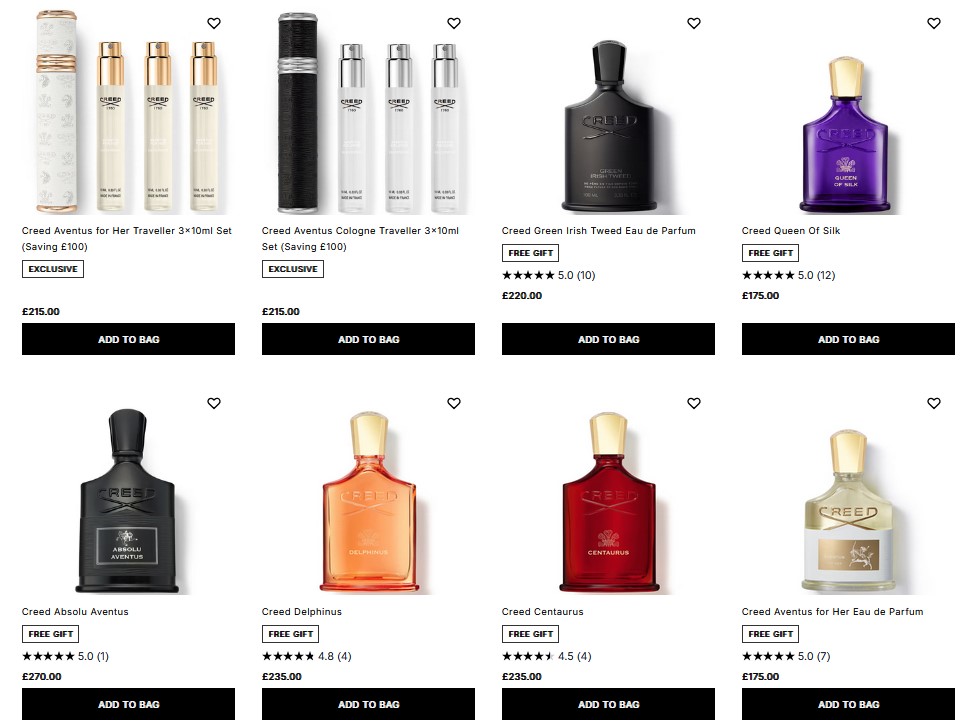 20% off Creed at Cult Beauty 20% off Creed at Cult Beauty