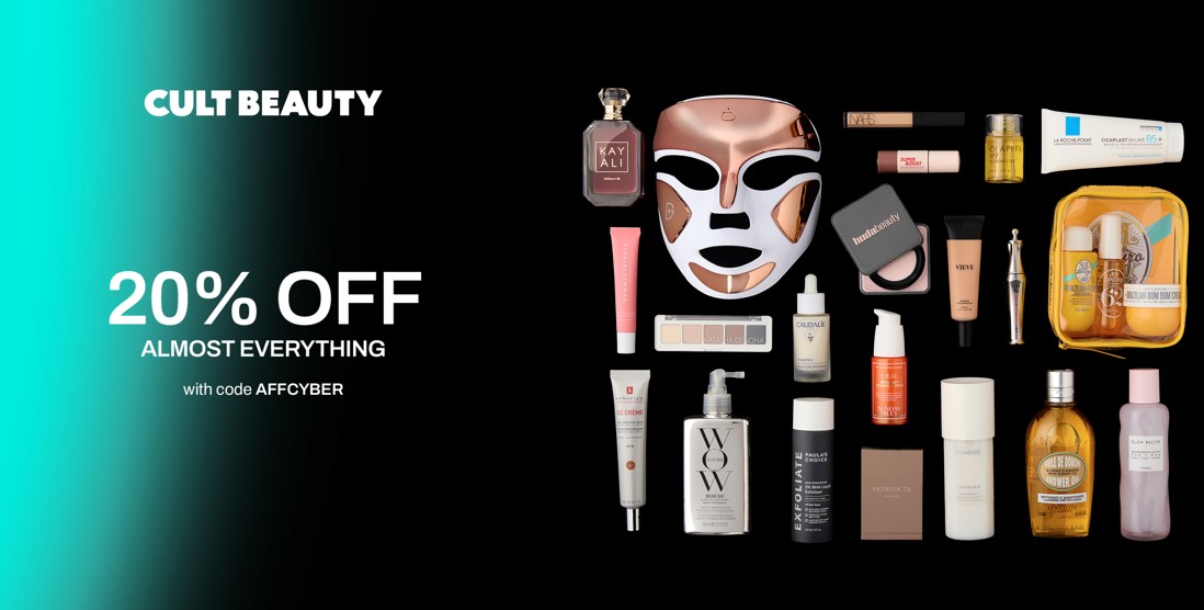 20% off almost everything at Cult Beauty