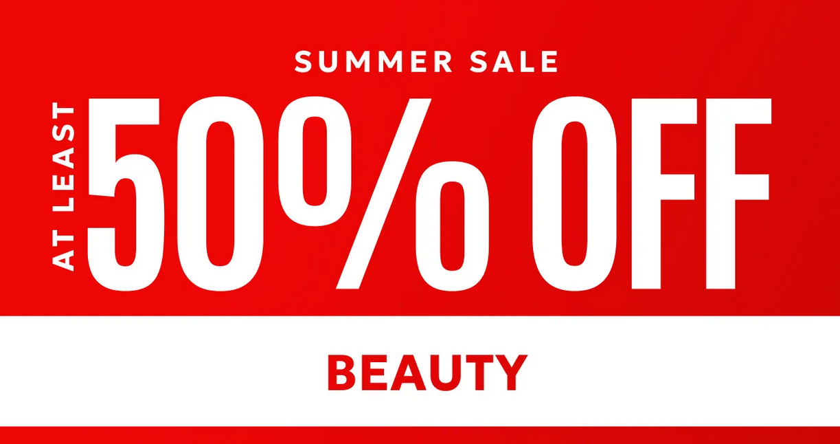 At least 50% off Beauty at Debenhams At least 50% off Beauty at Debenhams