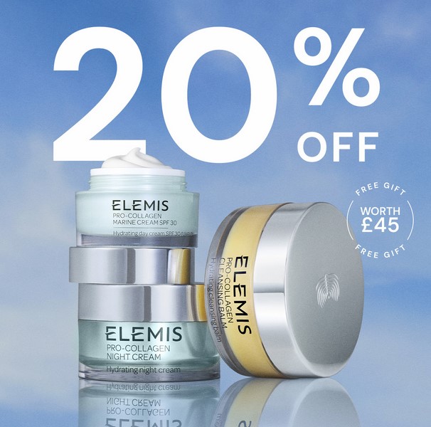 Up to 20% off summer sale at Elemis Up to 20% off summer sale at Elemis