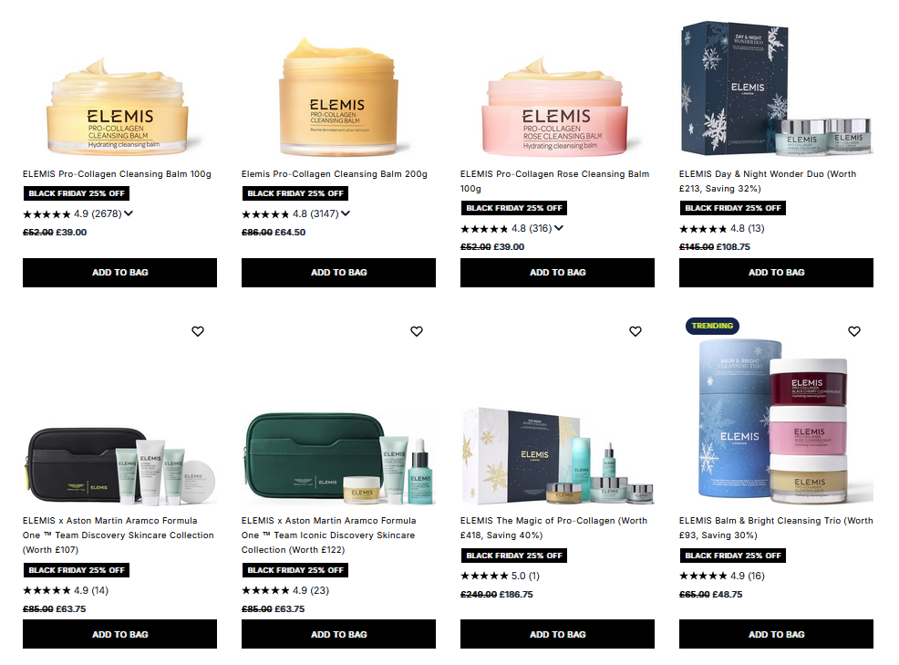 25% off Elemis at Cult Beauty 25% off Elemis at Cult Beauty