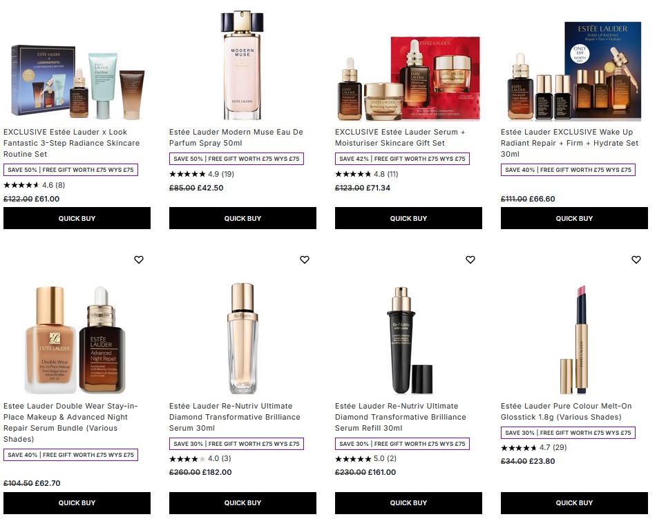 50% off Estée Lauder at Lookfantastic 50% off Estée Lauder at Lookfantastic