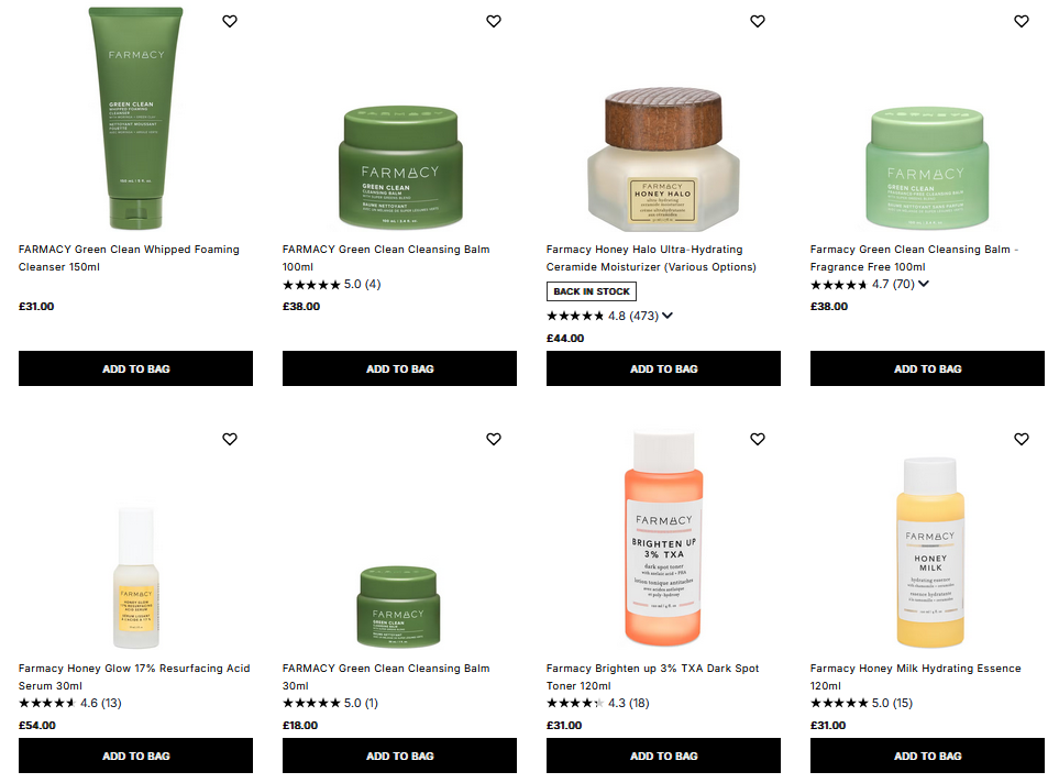 20% off FARMACY at Cult Beauty