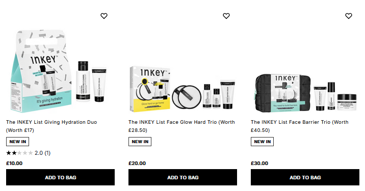 The INKEY List Holiday 2025 Gift Sets