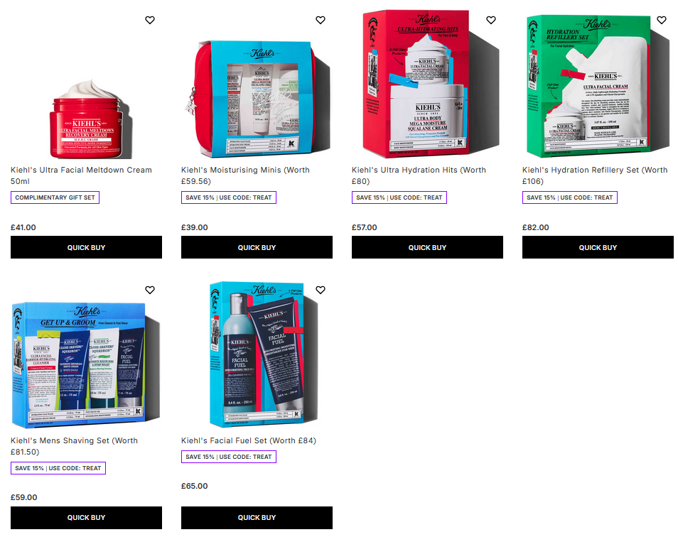 15% off Kiehl's Sets at Lookfantastic 15% off Kiehl's Sets at Lookfantastic