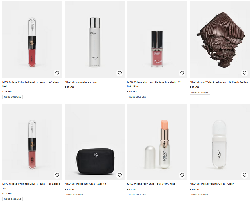 Kiko Milano has landed at ASOS