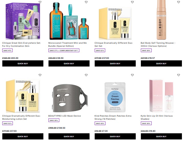 Beauty Outlet at Lookfantastic: Up to 50% off