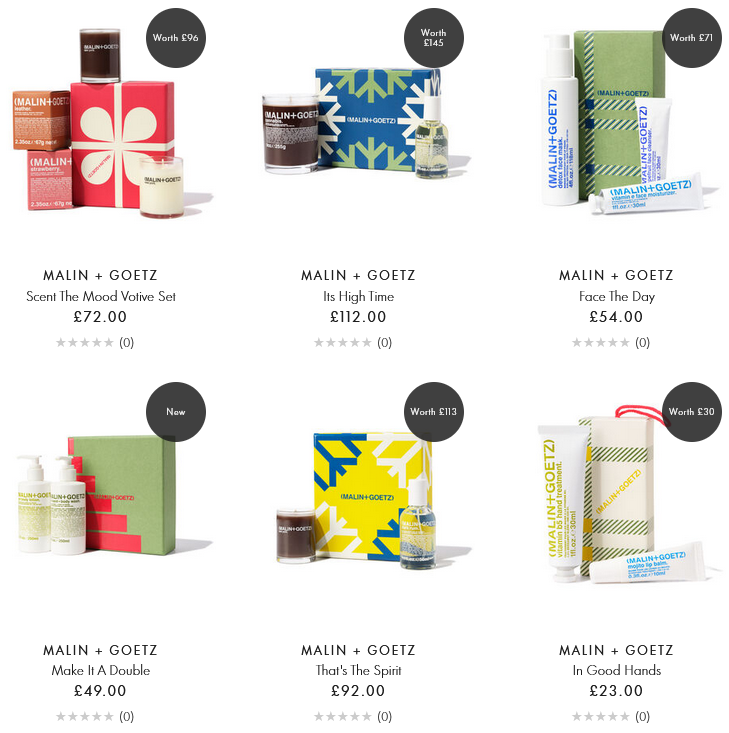 Malin + Goetz Holiday 2025 Gift Sets