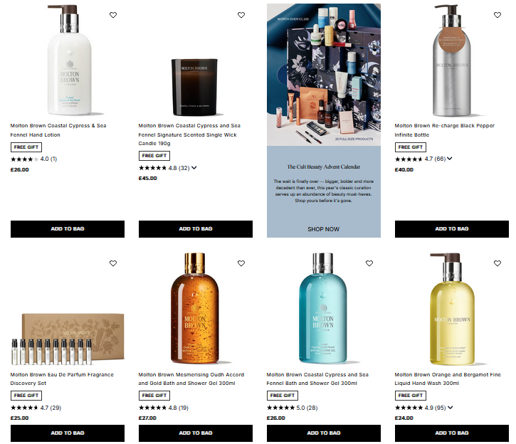 20% off Molton Brown at Cult Beauty 20% off Molton Brown at Cult Beauty