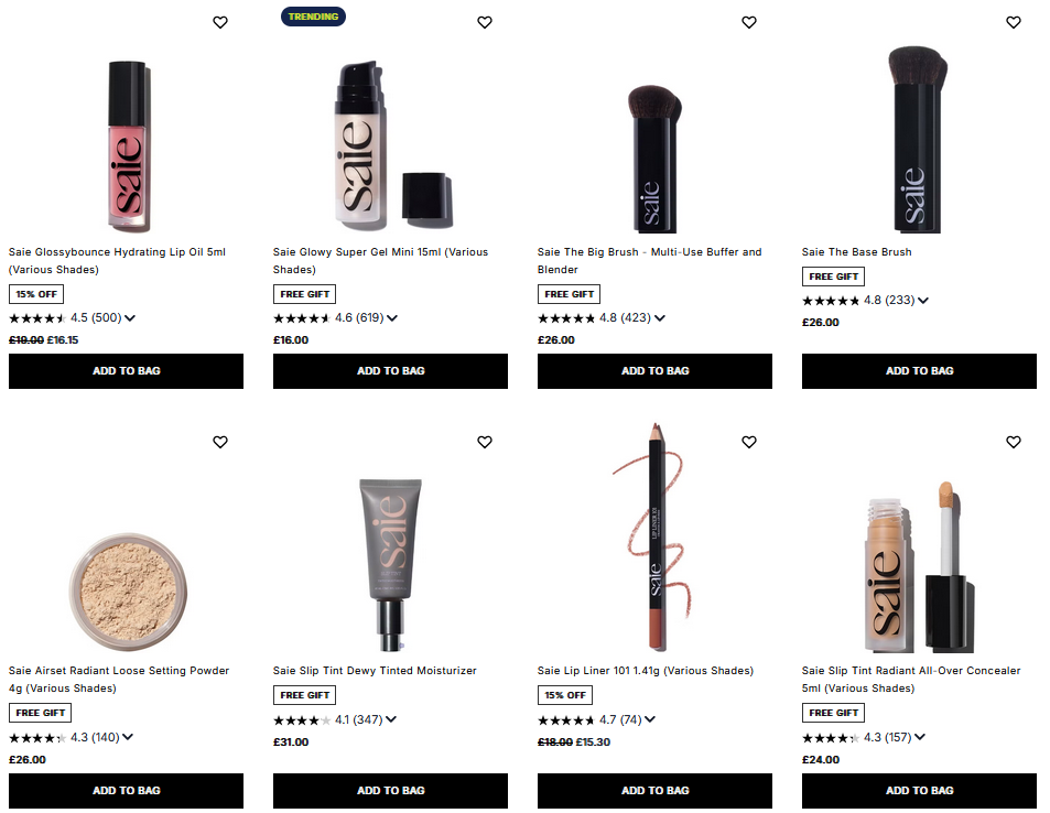 20% off Saie at Cult Beauty 20% off Saie at Cult Beauty