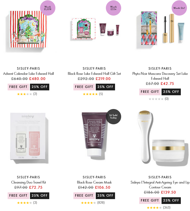 25% off Sisley at Space NK