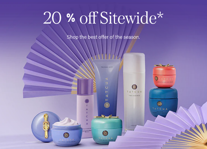 20% off sitewide at Tatcha 20% off sitewide at Tatcha
