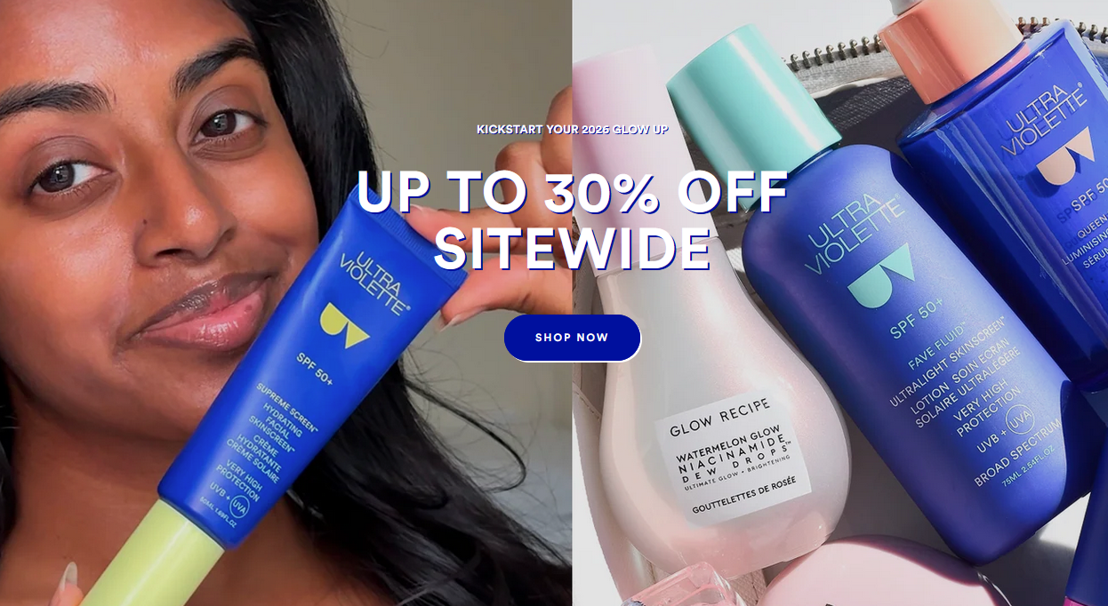 30% off sitewide at Ultra Violette