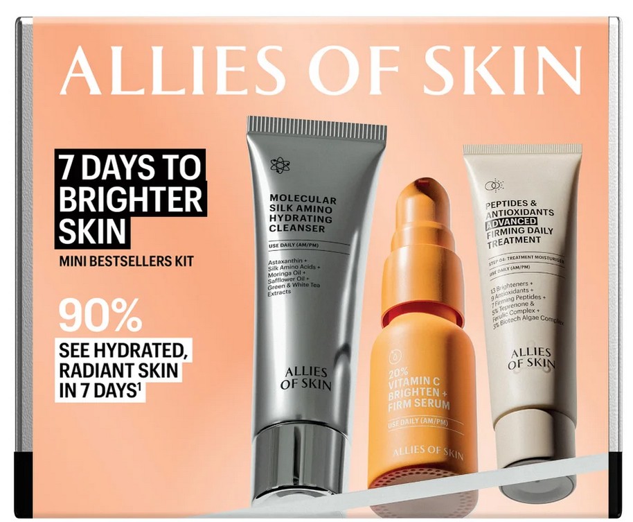 Allies of Skin 7 Days to Brighter Skin Skincare Kit Allies of Skin 7 Days to Brighter Skin Skincare Kit