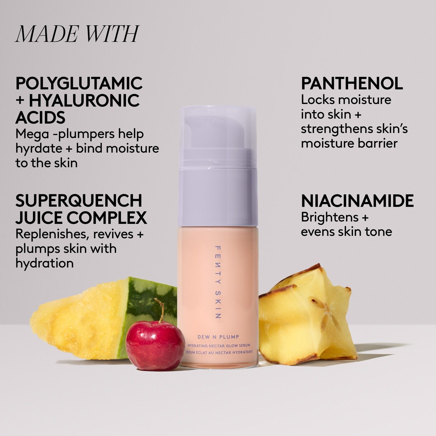 Fenty Beauty Dew N Plump Hydrating Necter Glow Serum