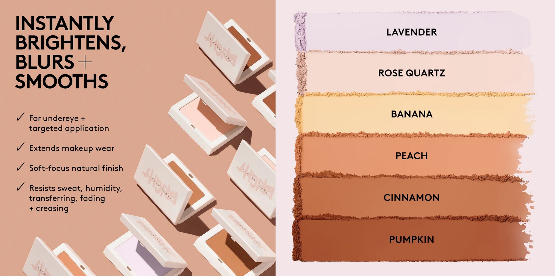 Fenty Beauty has released the Bright Fix Instant Brightening + Blurring Powder