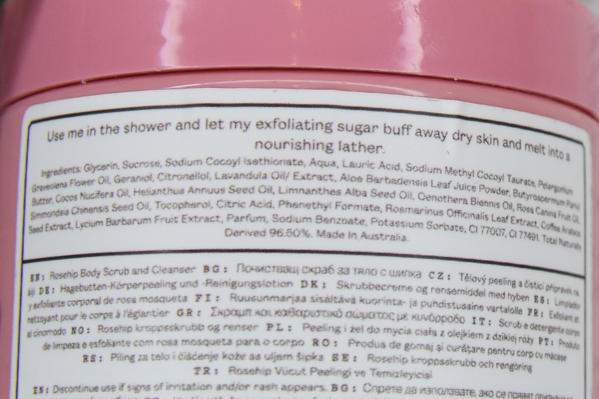 Frank Body Rosehip Body Scrub and Cleanser