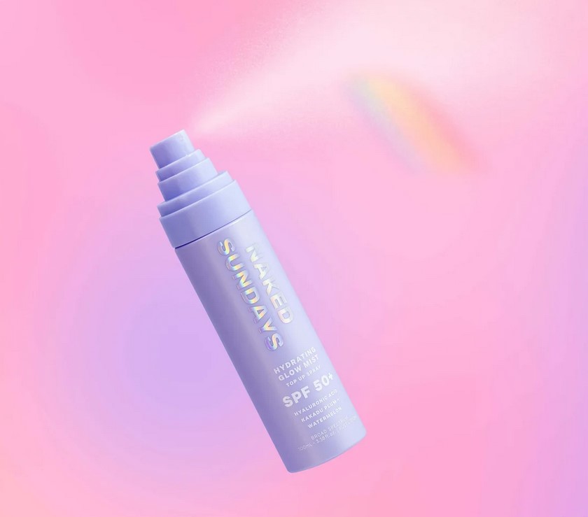 Naked Sundays SPF50+ Hydrating Glow Mist Setting Spray Sunscreen Naked Sundays SPF50+ Hydrating Glow Mist Setting Spray Sunscreen