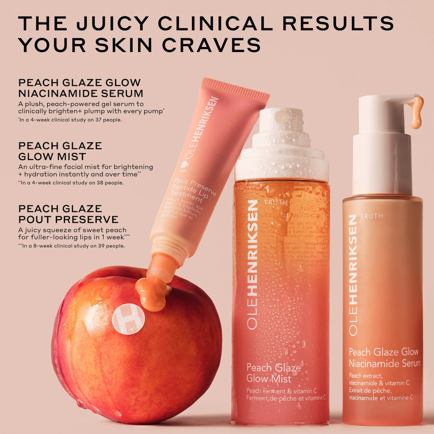 Ole Henriksen Peach Glaze Collection Ole Henriksen Peach Glaze Collection