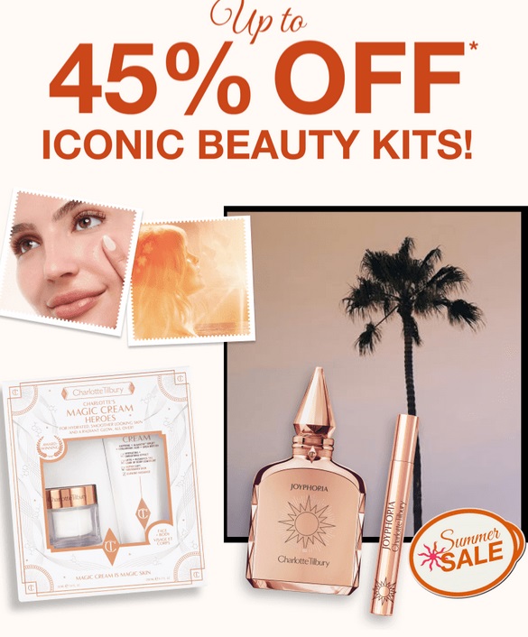 Up to 45% off Beauty Kits at Charlotte Tilbury Up to 45% off Beauty Kits at Charlotte Tilbury
