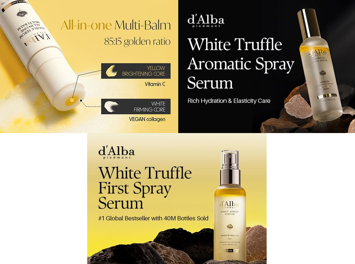 New launches from d'Alba at Yesstyle New launches from d'Alba at Yesstyle