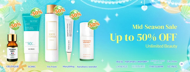 Up to 50% off selected at Yesstyle Up to 50% off selected at Yesstyle