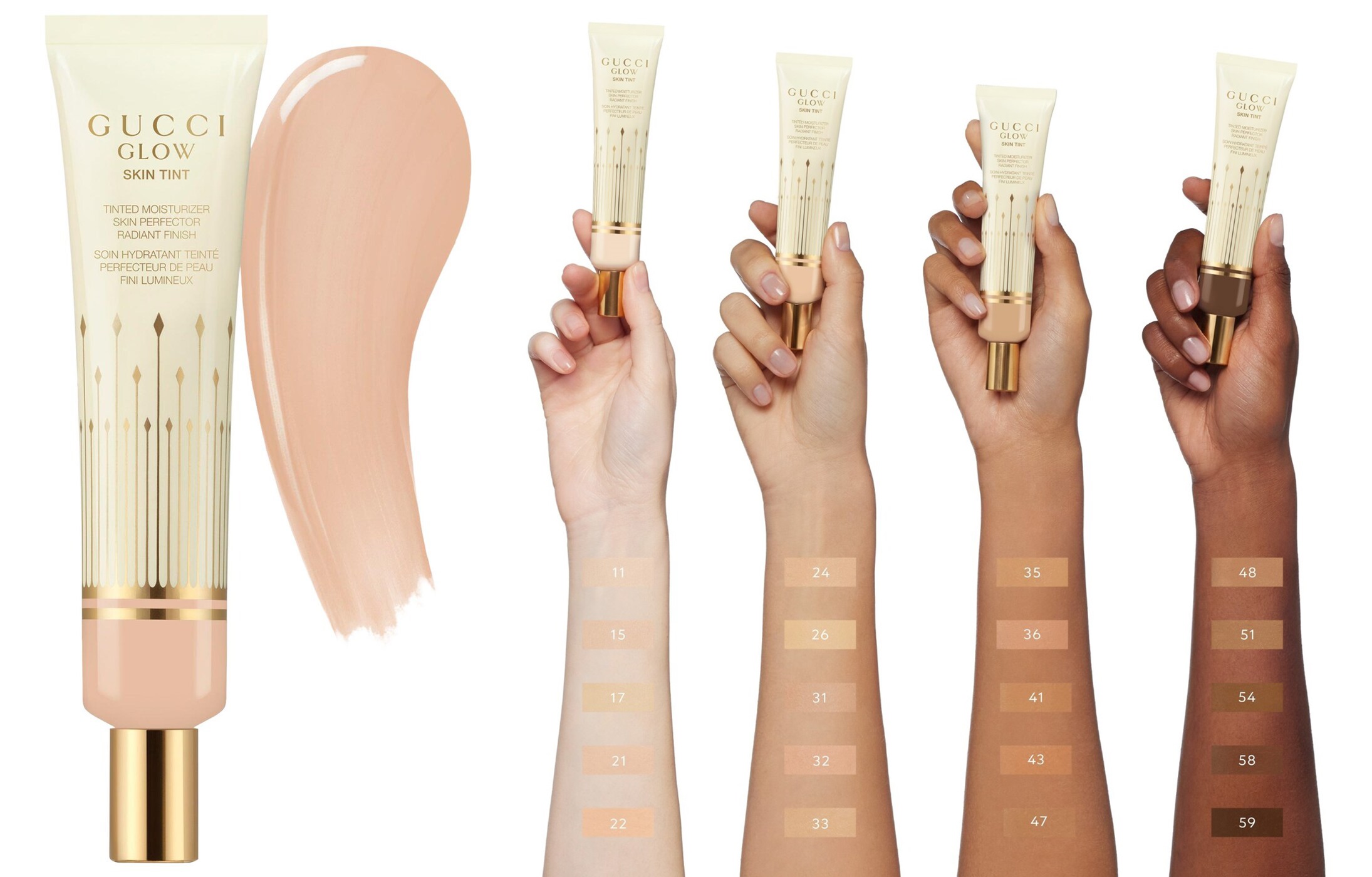 Gucci Glow Skin Tinted Moisturizer with Hyaluronic Acid and Bakuchiol Gucci Glow Skin Tinted Moisturizer with Hyaluronic Acid and Bakuchiol