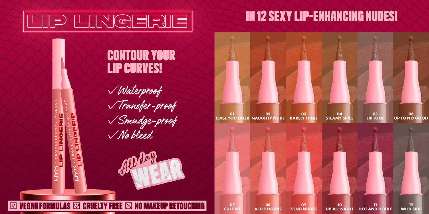 NYX Professional Makeup Lip Lingerie Lip Liner Stain NYX Professional Makeup Lip Lingerie Lip Liner Stain