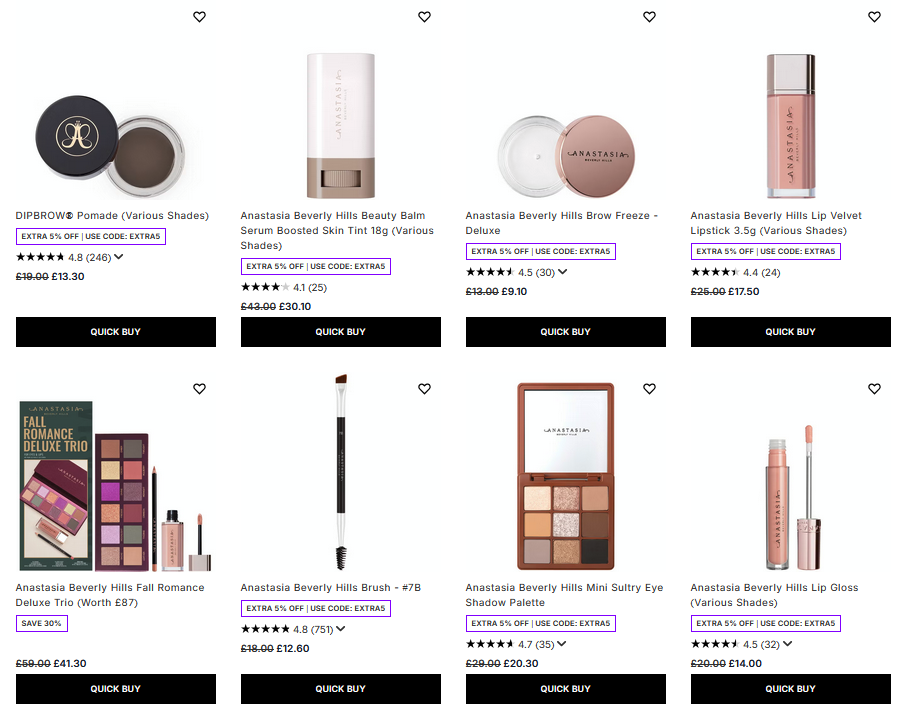 30% off Anastasia Beverly Hills at Lookfantastic 30% off Anastasia Beverly Hills at Lookfantastic