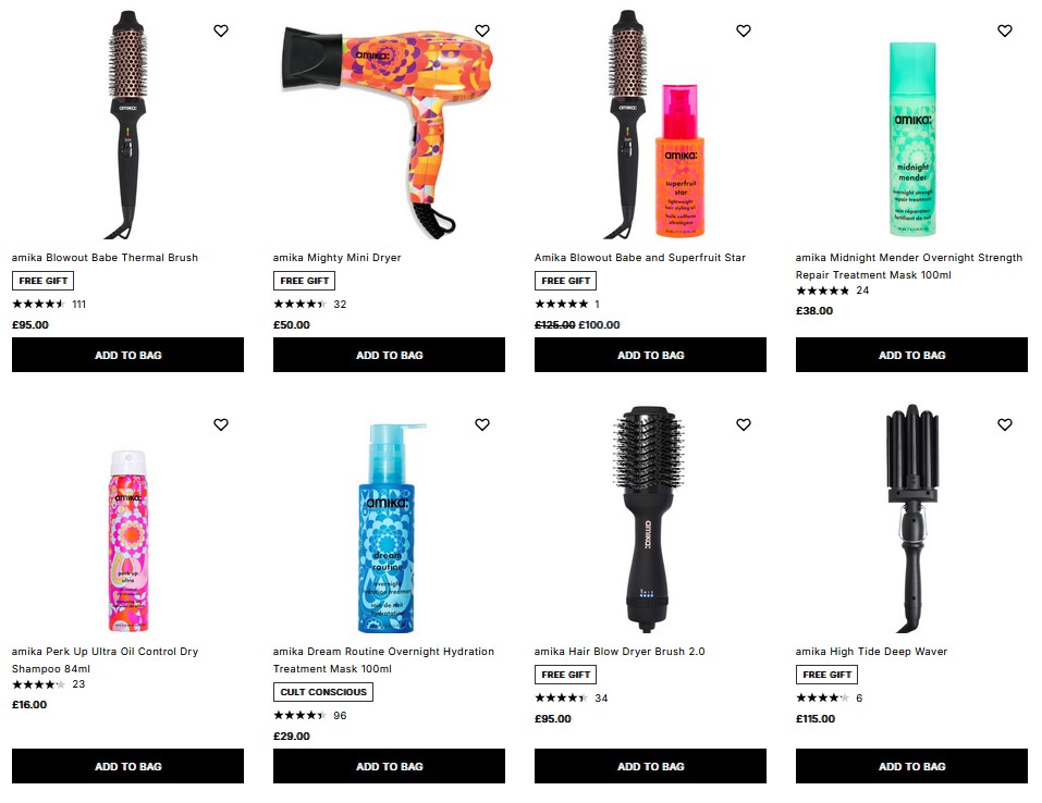 20% off Amika at Cult Beauty 20% off Amika at Cult Beauty