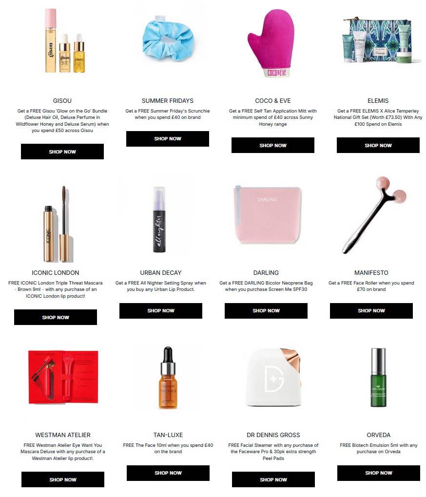 Gift with purchase offers at Cult Beauty Gift with purchase offers at Cult Beauty