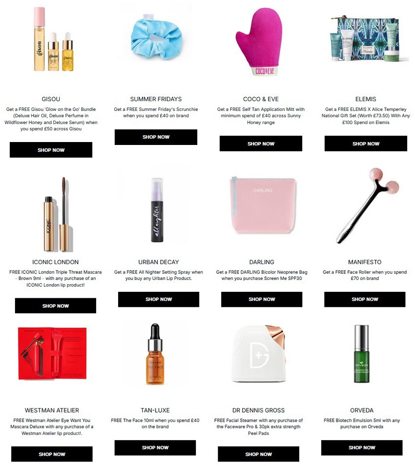 Gift with purchase offers at Cult Beauty Gift with purchase offers at Cult Beauty