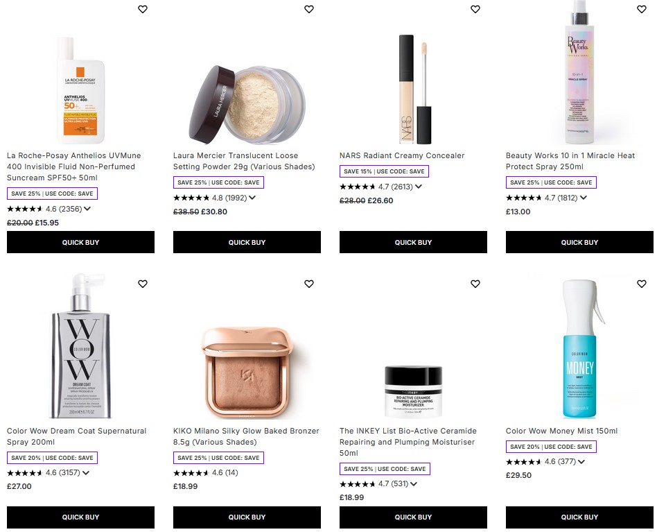 Up to 25% off selected at Lookfantastic Up to 25% off selected at Lookfantastic