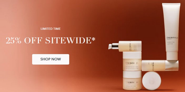 25% off sitewide at Omorovicza 25% off sitewide at Omorovicza