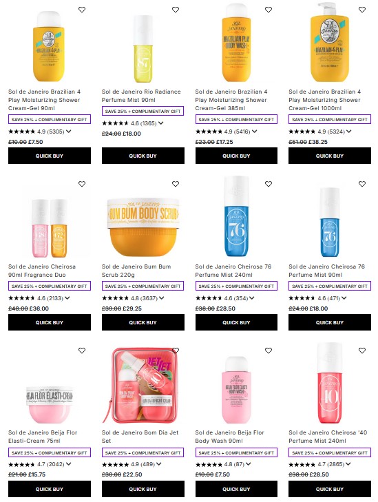 25% off Sol de Janeiro at Lookfantastic 25% off Sol de Janeiro at Lookfantastic