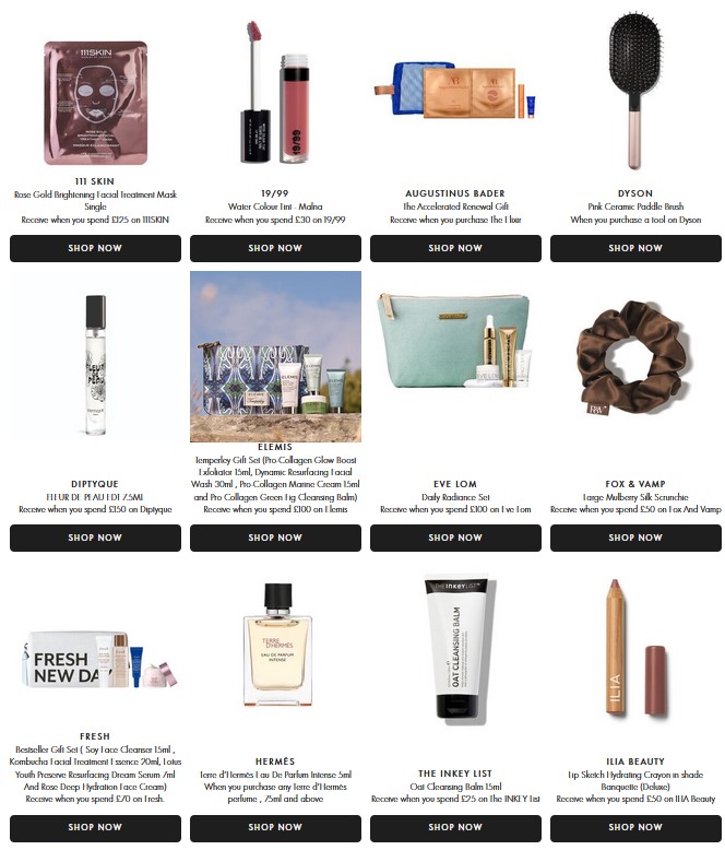 Gift with purchase offers at Space NK Gift with purchase offers at Space NK