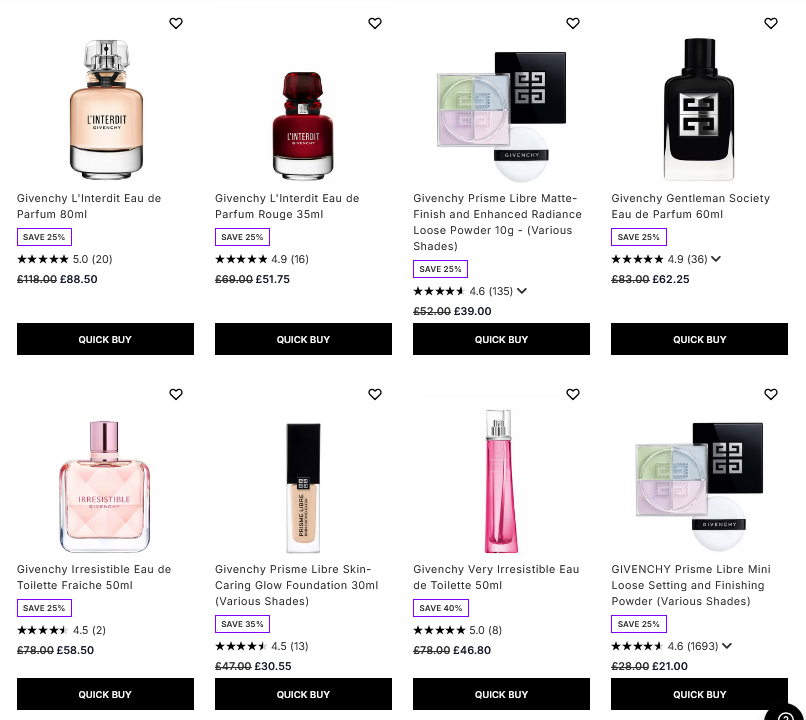25% off Givenchy at Lookfantastic 25% off Givenchy at Lookfantastic