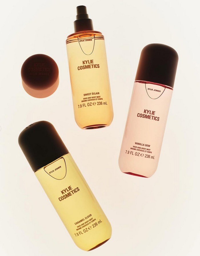 Kylie Cosmetics has announced new dessert-inspired hair & body mists. Launch date: 23/09.