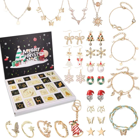 Leaper Christmas Advent Calendar of Fashion Jewelry