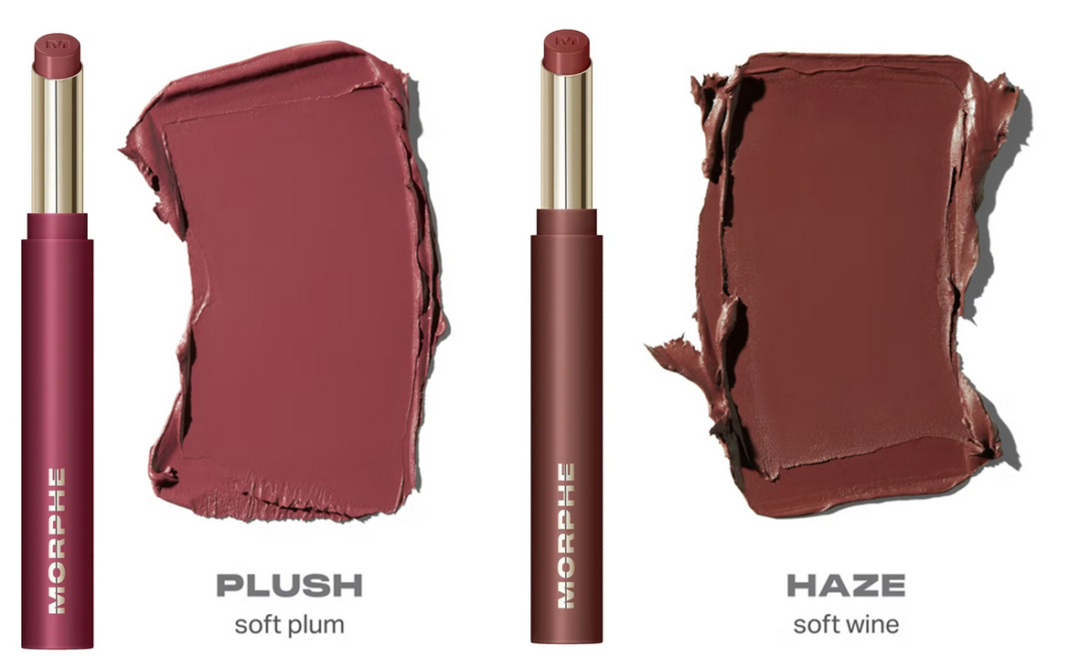 Morphe Lip Filter Hydroplump Soft Matte Lipstick in Plush & Haze Morphe Lip Filter Hydroplump Soft Matte Lipstick in Plush & Haze