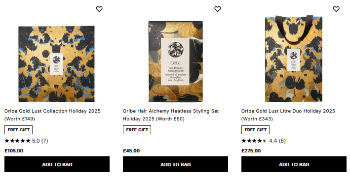 Oribe Holiday 2025 Gift Sets Oribe Holiday 2025 Gift Sets