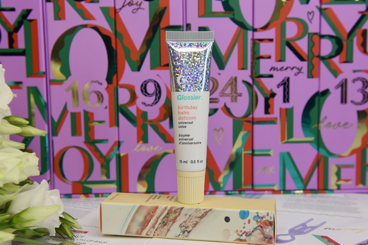 Glossier Balm Dotcom Lip Balm in Birthday Glossier Balm Dotcom Lip Balm in Birthday