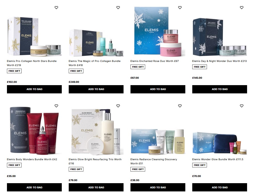 Elemis Holiday 2025 Gift Sets Elemis Holiday 2025 Gift Sets