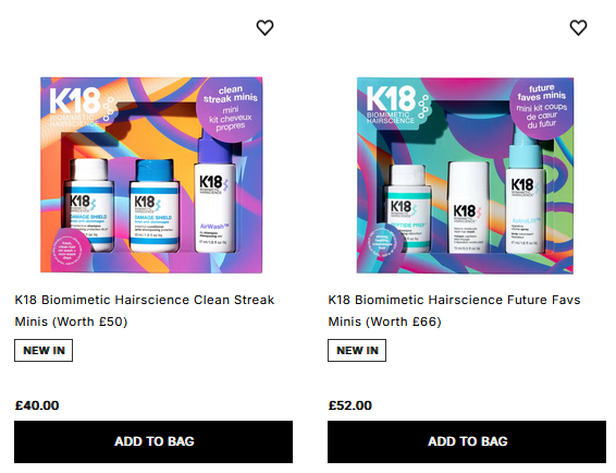 K18 Holiday Gift Sets K18 Holiday Gift Sets