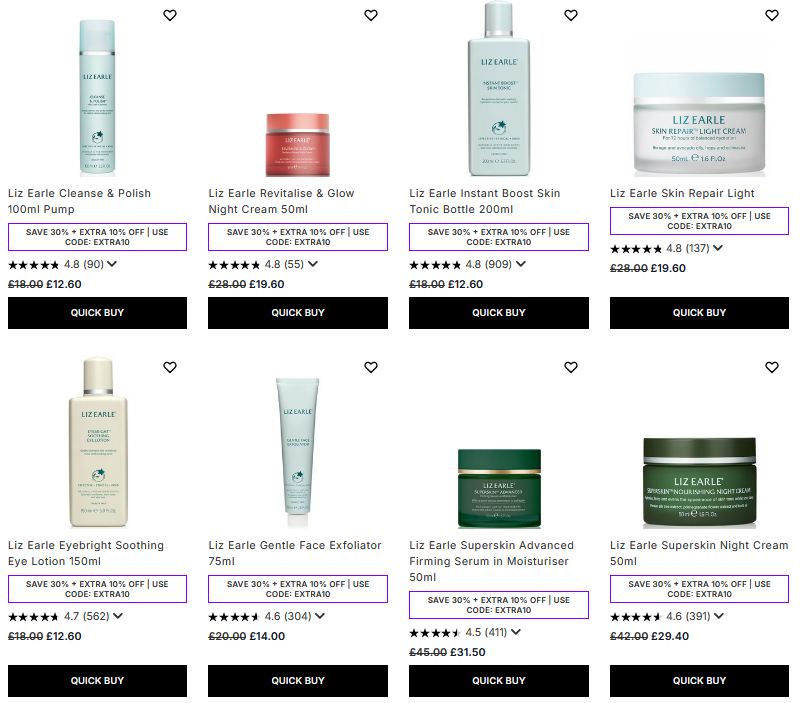 30% off Liz Earle at Lookfantastic 30% off Liz Earle at Lookfantastic