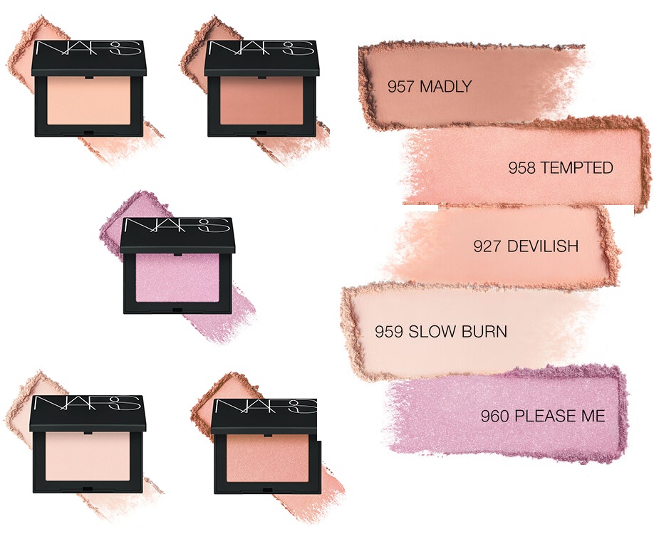 5 new shades of the NARS Powder Blush 5 new shades of the NARS Powder Blush