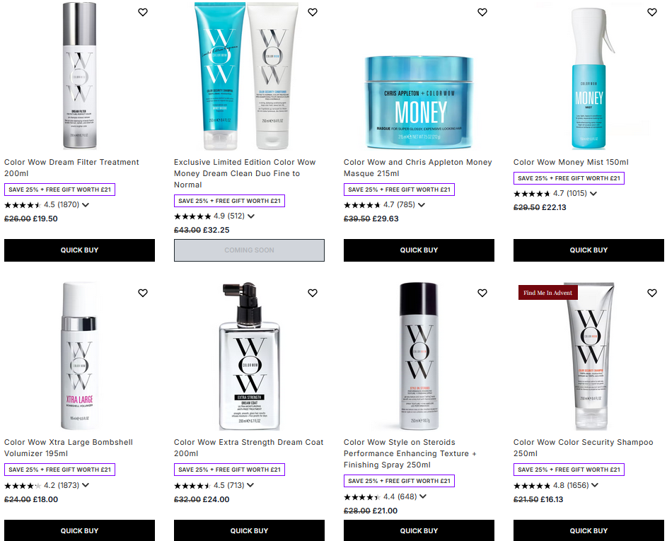 25% off Color Wow at Lookfantastic 25% off Color Wow at Lookfantastic